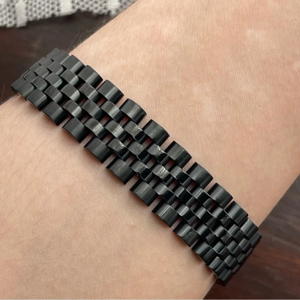 Black Stainless Steel Metal Chain Bracelet